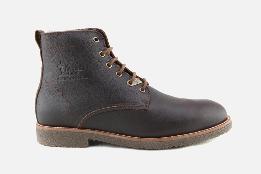 Men Panama Jack | Panama Jack - Glasgow Igloo Chataigne Lace-Up Boots On Labotte