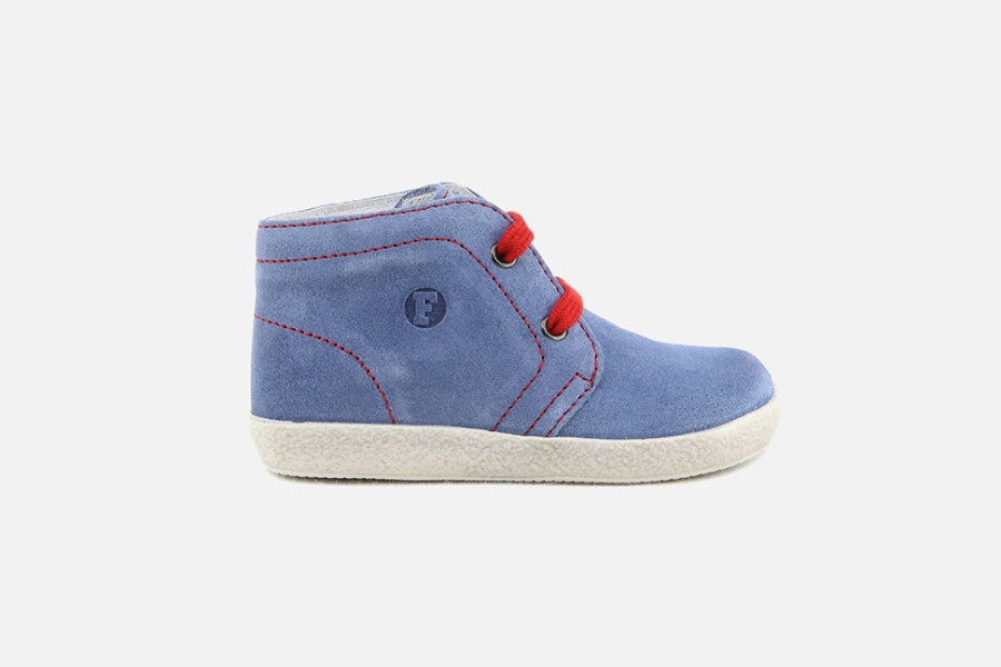 Girls Falcotto | Falcotto - Pilote Ciel Lace-Up Boots On Labotte