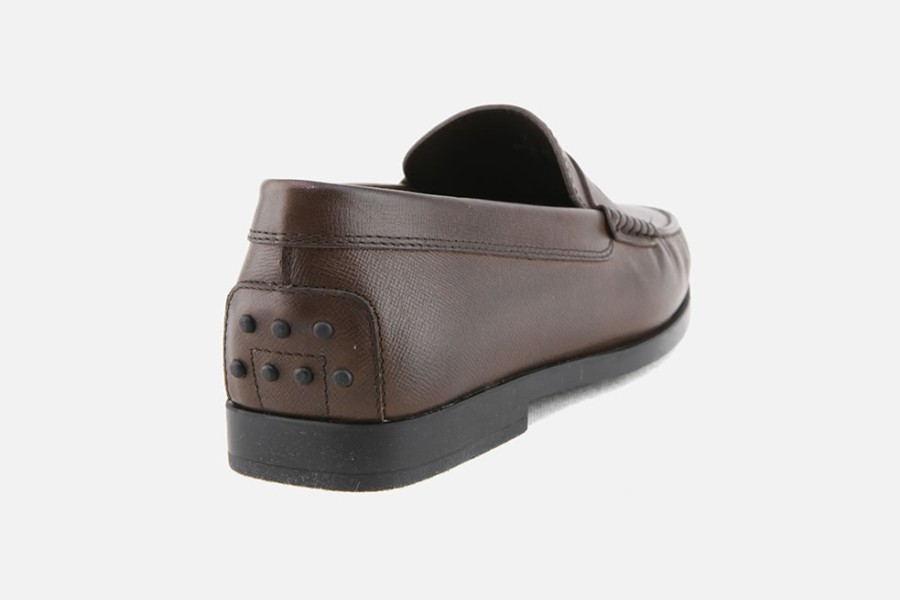 Men Tod's | Tod'S - Corso Dark Brown Loafers On Labotte