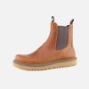 Women Ecco | Ecco - Staker Chelsea Cognac Ankle Boots On Labotte