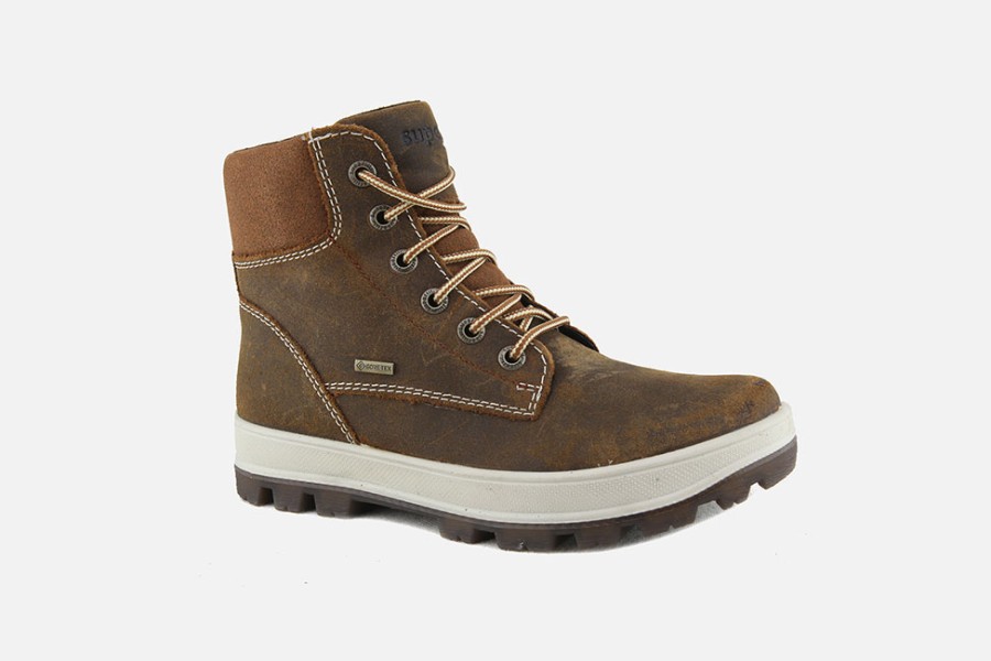 Boys Superfit | Superfit - Hardy Marron Gtx Lace-Up Boots On Labotte