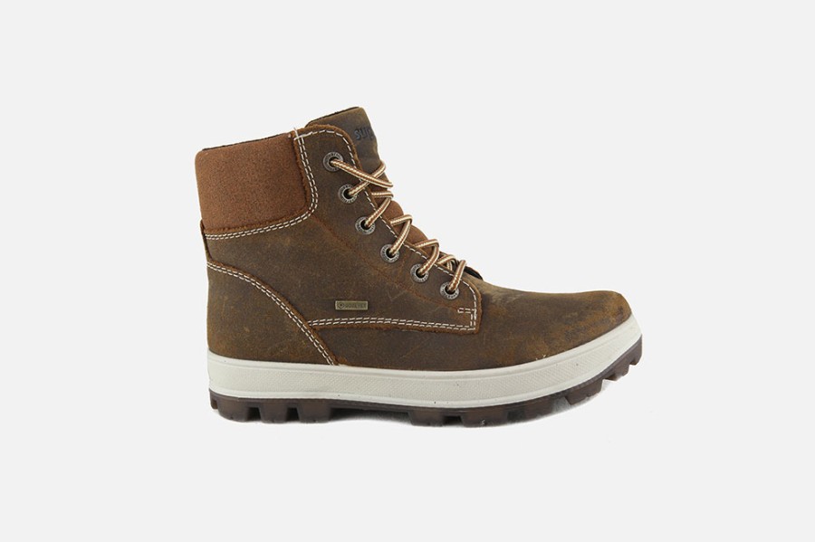 Boys Superfit | Superfit - Hardy Marron Gtx Lace-Up Boots On Labotte