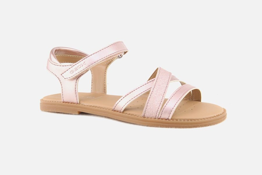 Girls Geox | Geox - Karly Soft Rose Sandals On Labotte