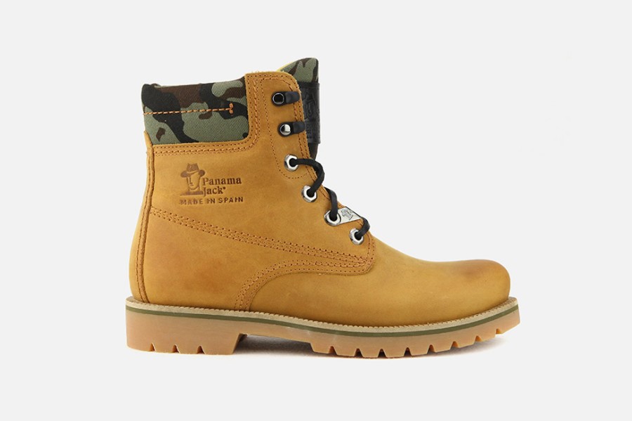 Women Panama Jack | Panama Jack - Panama03 Jungle Green Lace-Up Boots On Labotte