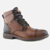 Men Pikolinos | Pikolinos - York Hi Lace Zip Cuero Lace-Up Boots On Labotte
