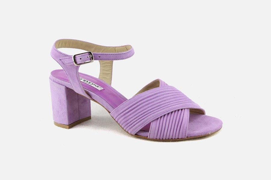 Women Cervone | Cervone - Coliseum Lilas Sandals On Labotte