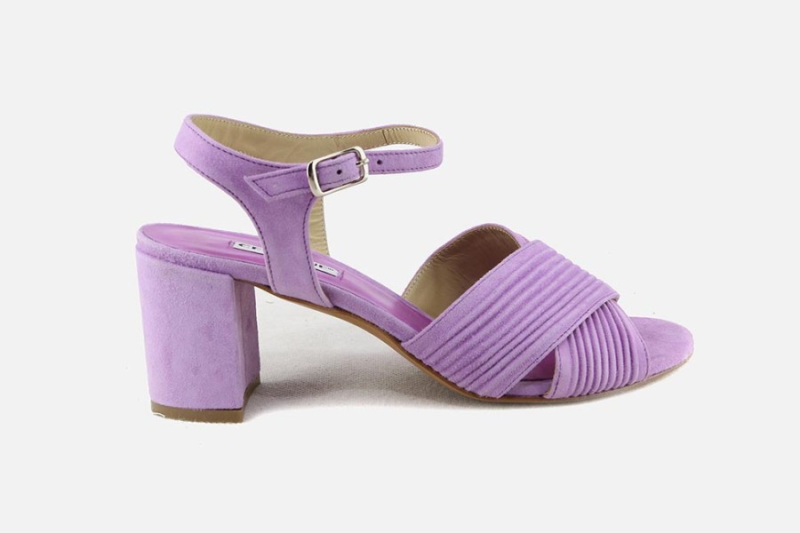 Women Cervone | Cervone - Coliseum Lilas Sandals On Labotte