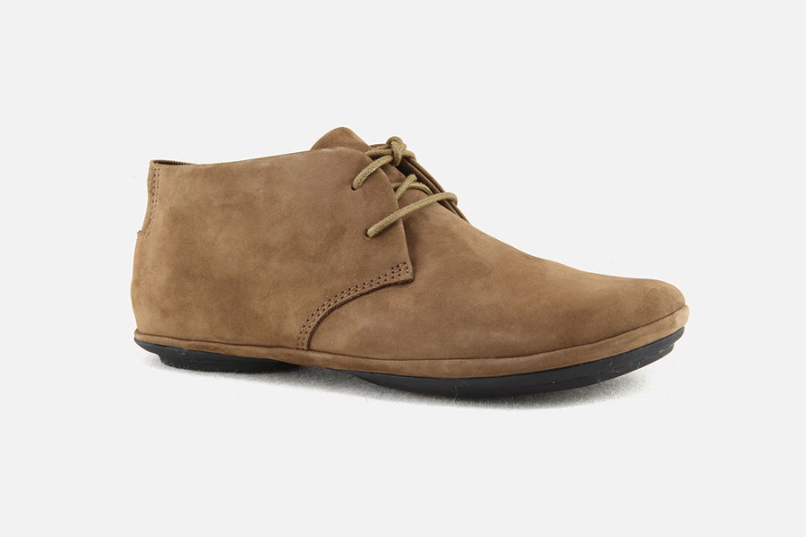 Women Camper | Camper - Right Chukka Camel Faro Lace-Up Boots On Labotte