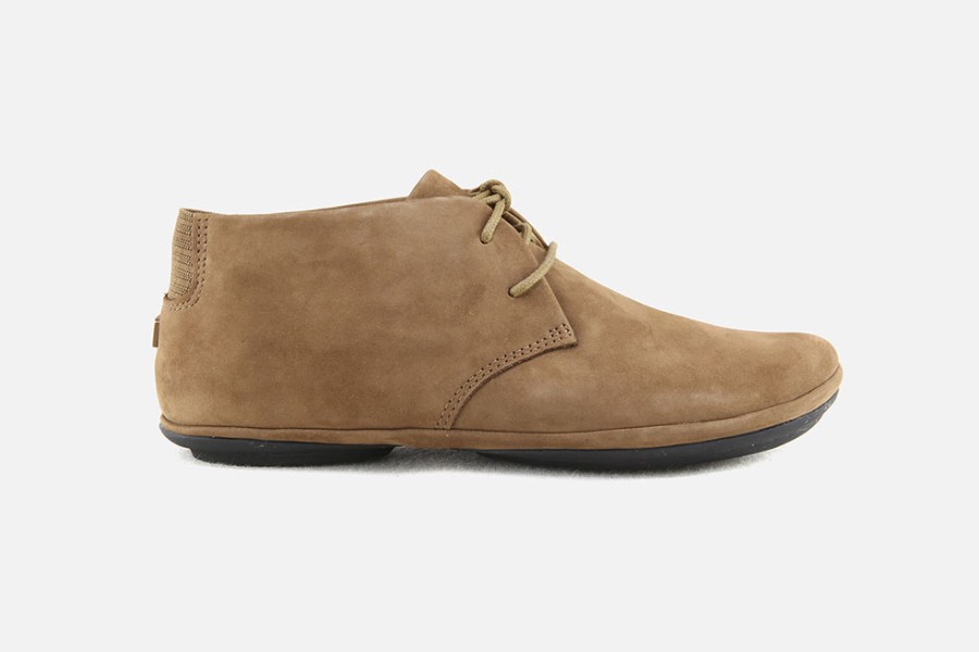Women Camper | Camper - Right Chukka Camel Faro Lace-Up Boots On Labotte