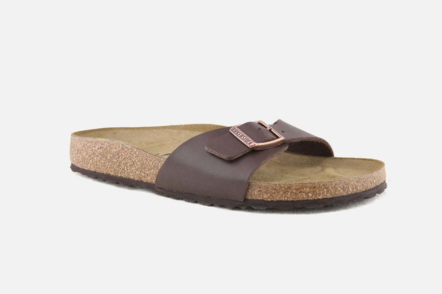 Women Birkenstock | Birkenstock - Madrid Birko Dark Brown Sandals On Labotte