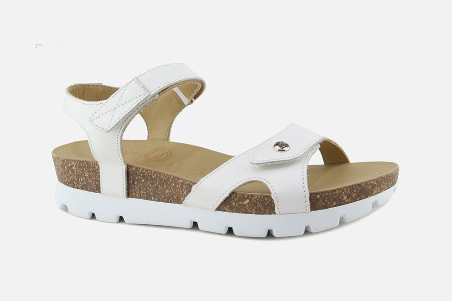 Women Panama Jack | Panama Jack - Sulia Lisse Blanc Sandals On Labotte