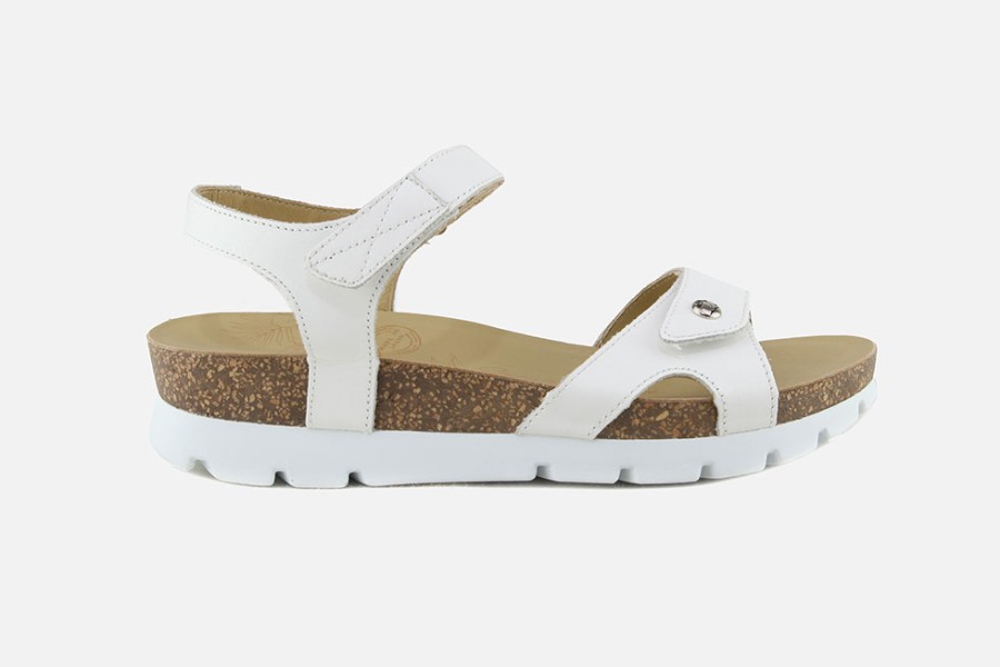 Women Panama Jack | Panama Jack - Sulia Lisse Blanc Sandals On Labotte