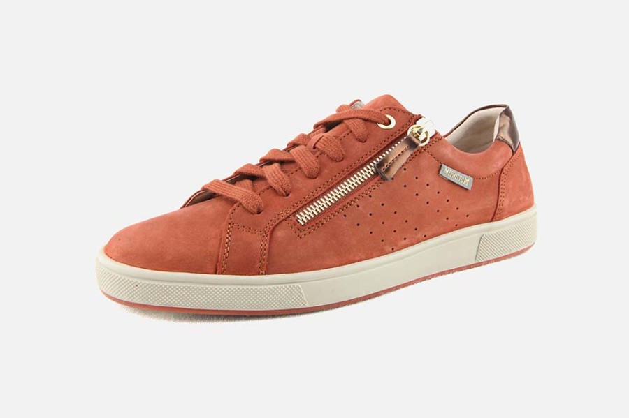 Women Mephisto | Mephisto - Nikita Rust Sneakers On Labotte