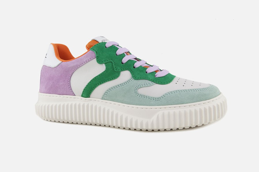 Women Voile Blanche | Voile Blanche - Laura Mint Ice Lila Sneakers On Labotte