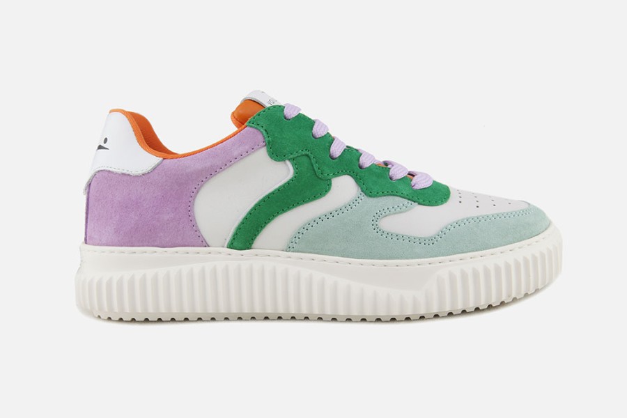 Women Voile Blanche | Voile Blanche - Laura Mint Ice Lila Sneakers On Labotte