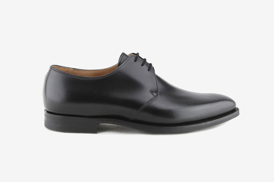 Men Crockett & Jones | Crockett & Jones - Highbury Black Derbies On Labotte