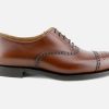 Men Crockett & Jones | Crockett & Jones - Hatton Brown Oxfords On Labotte