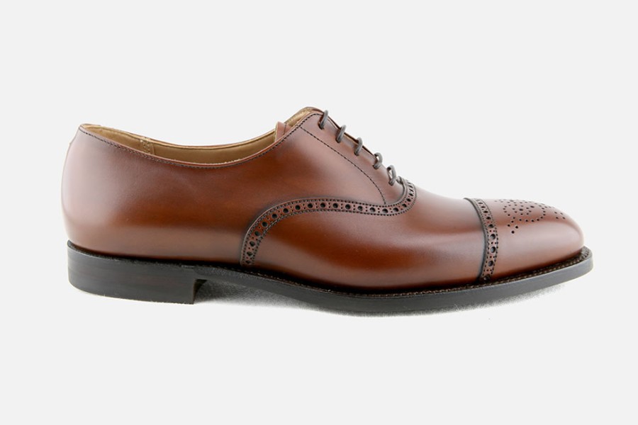 Men Crockett & Jones | Crockett & Jones - Hatton Brown Oxfords On Labotte