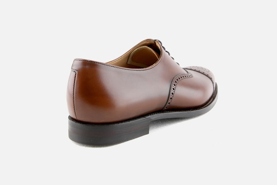 Men Crockett & Jones | Crockett & Jones - Hatton Brown Oxfords On Labotte