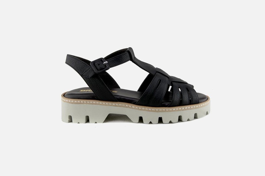 Women Brunate | Brunate - Badine Noir Sandals On Labotte