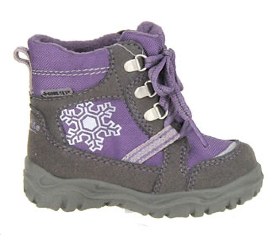 Girls Superfit | Superfit - Valbella Mauve Lace-Up Boots On Labotte