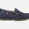Men Fluchos | Fluchos - Allan Navy Blue Loafers On Labotte