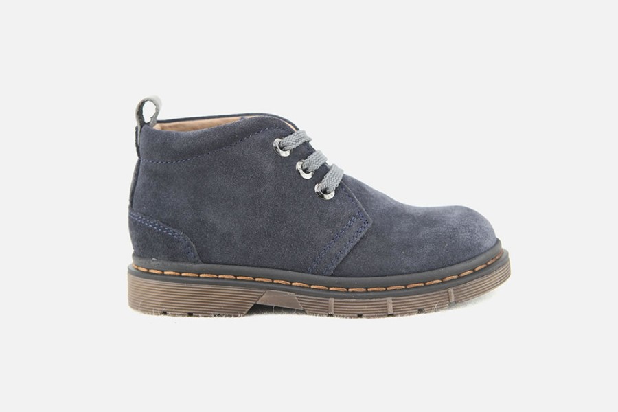Girls Romagnoli | Romagnoli - Kiril Blue Lace-Up Boots On Labotte