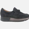 Women Torlasco | Torlasco - Tivoli Daim Noir Loafers On Labotte