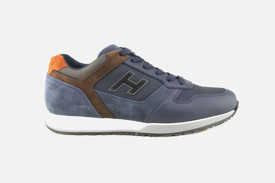 Men Hogan | Hogan - Hogan 321 Blue Orange Sneakers On Labotte