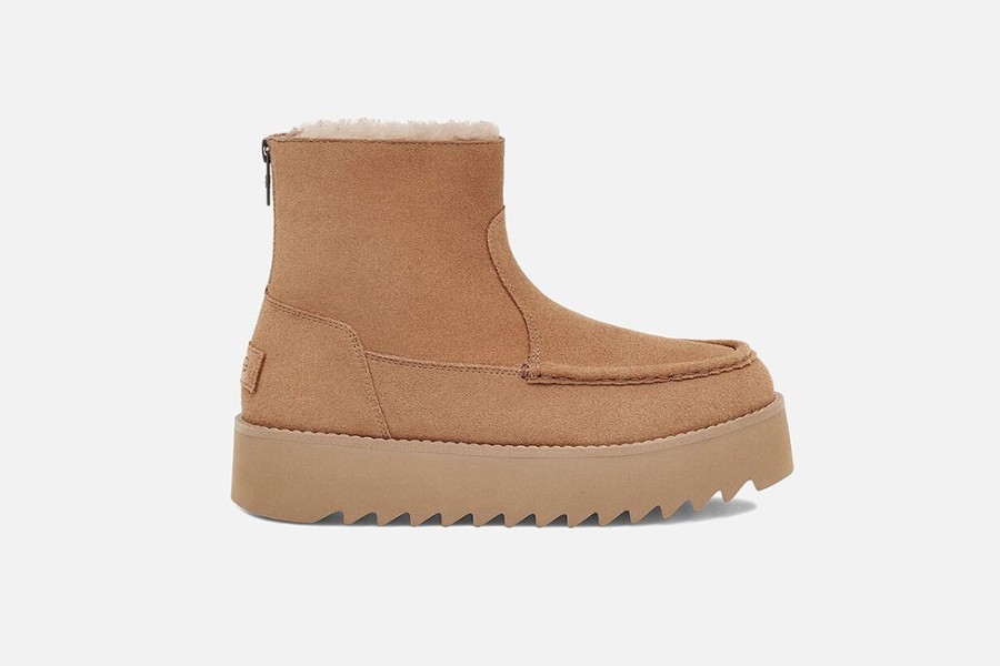 Women UGG | Ugg - Classic Rising Heel Chestnut Ankle Boots On Labotte
