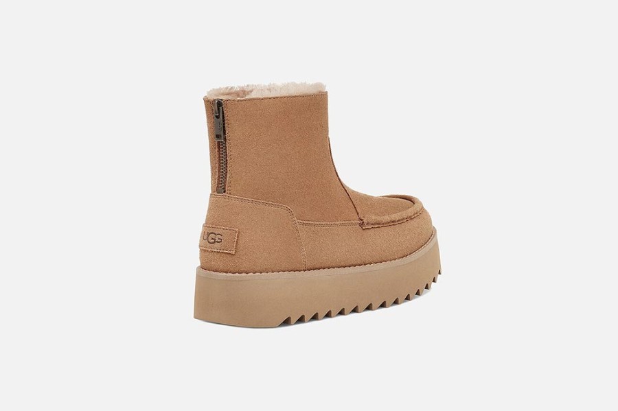Women UGG | Ugg - Classic Rising Heel Chestnut Ankle Boots On Labotte