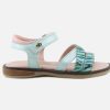 Girls Stones and Bones | Stones And Bones - Gamma Mint Zebra Sandals On Labotte