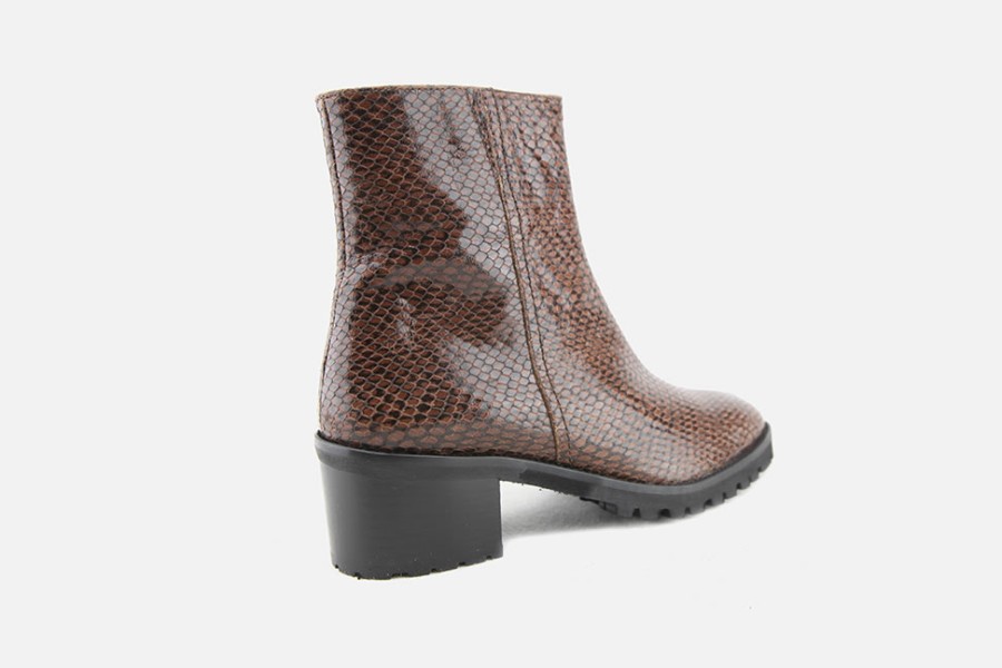 Women Brunate | Brunate - Bellini Brown Ankle Boots On Labotte