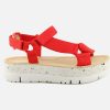 Women Camper | Camper - Oruga Up Rouge Sandals On Labotte