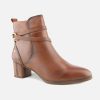 Women Pikolinos | Pikolinos - Calafat Buckle Cuero Ankle Boots On Labotte
