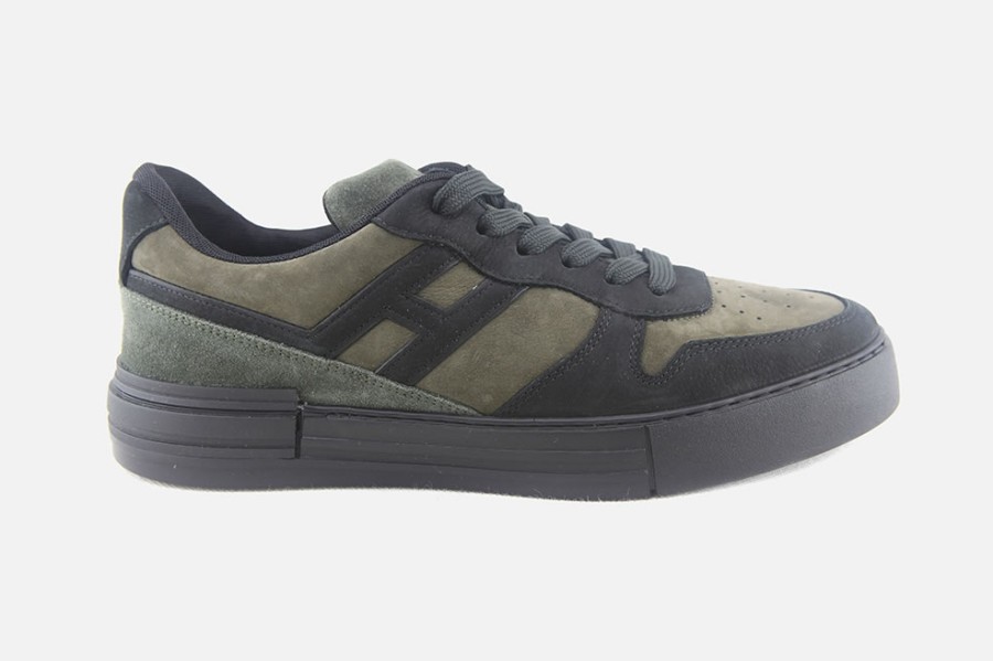 Men Hogan | Hogan - Hogan Rebel Black Jungle Sneakers On Labotte