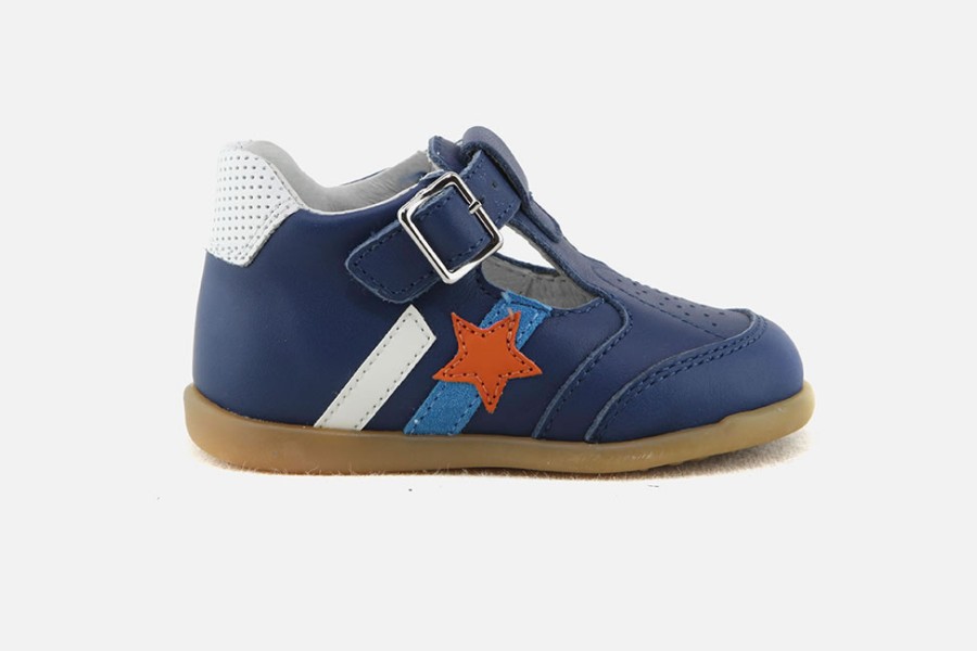 Boys Romagnoli | Romagnoli - Thomas Blue Star Sandals On Labotte