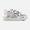 Girls Romagnoli | Romagnoli - Alicia Scratch Silver Star Velcro Shoes On Labotte