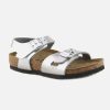 Girls Birkenstock | Birkenstock - Rio Silver Sandals On Labotte