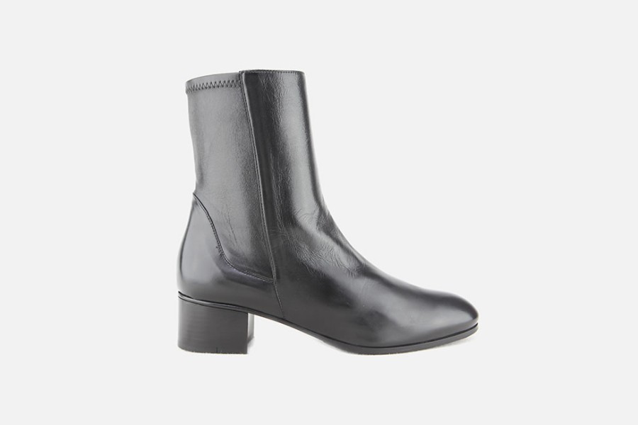Women Lorenzo Masiero | Lorenzo Masiero - Lago Black Ankle Boots On Labotte