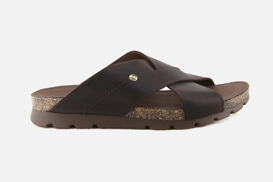 Men Panama Jack | Panama Jack - Shore Brown Sandals On Labotte
