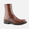 Women Lorenzo Masiero | Lorenzo Masiero - Little Rock Cognac Ankle Boots On Labotte