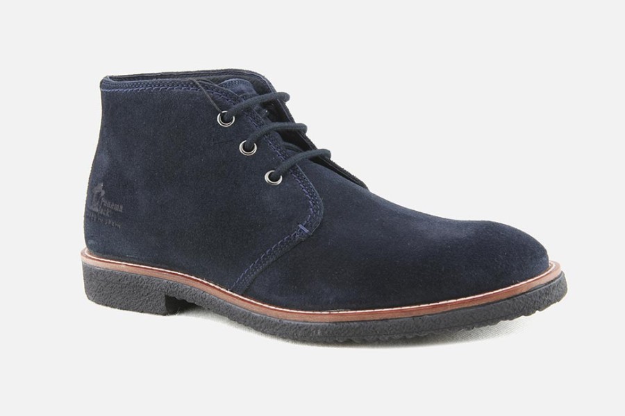 Men Panama Jack | Panama Jack - Gael Navy Lace-Up Boots On Labotte