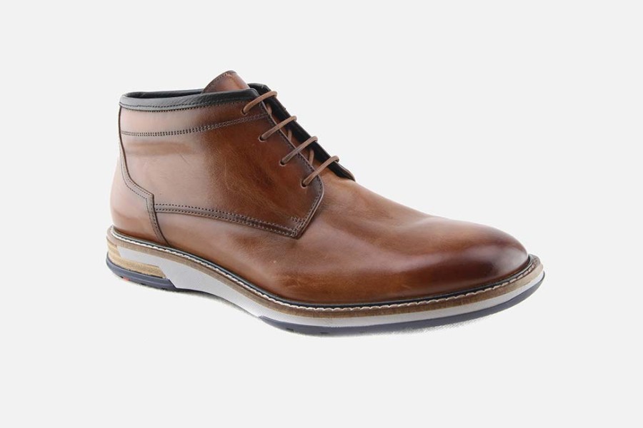 Men LLOYD | Lloyd - Gijon Cognac Lace-Up Boots On Labotte