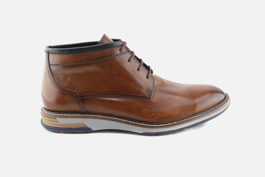 Men LLOYD | Lloyd - Gijon Cognac Lace-Up Boots On Labotte
