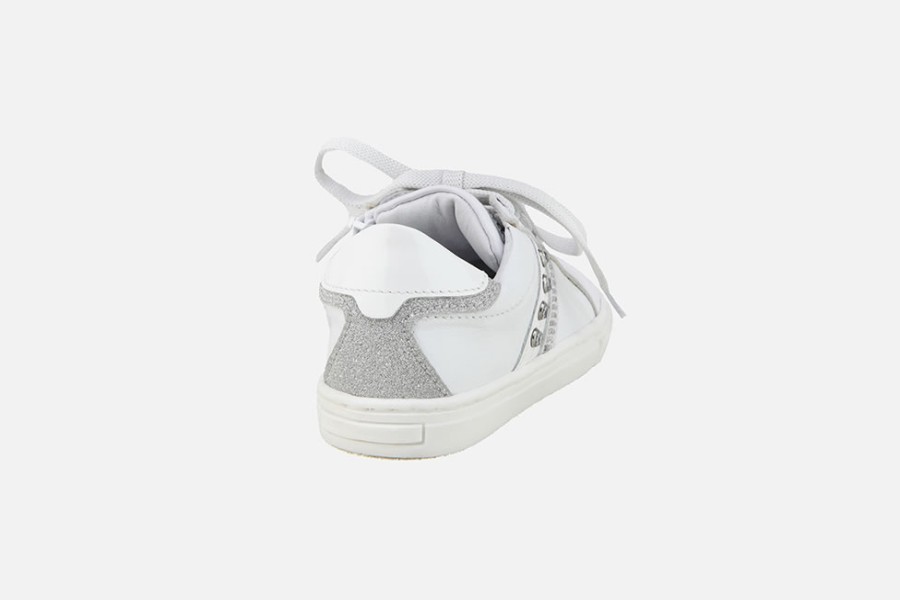 Girls Romagnoli | Romagnoli - Origami Blanc Lace-Up Shoes On Labotte