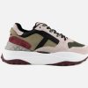 Women Tod's | Tod'S - Sportivo 45 Blush Noir Kaki Sneakers On Labotte