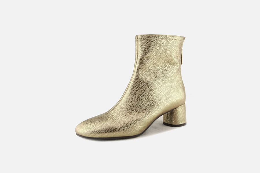 Women Pedro Miralles | Pedro Miralles - Fedora Platinum Ankle Boots On Labotte