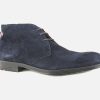 Men LLOYD | Lloyd - Patriot Blue Lace-Up Boots On Labotte