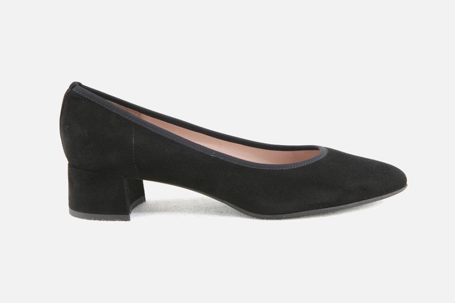 Women Alba Teci | Alba Teci - Astree Daim Noir Pumps On Labotte